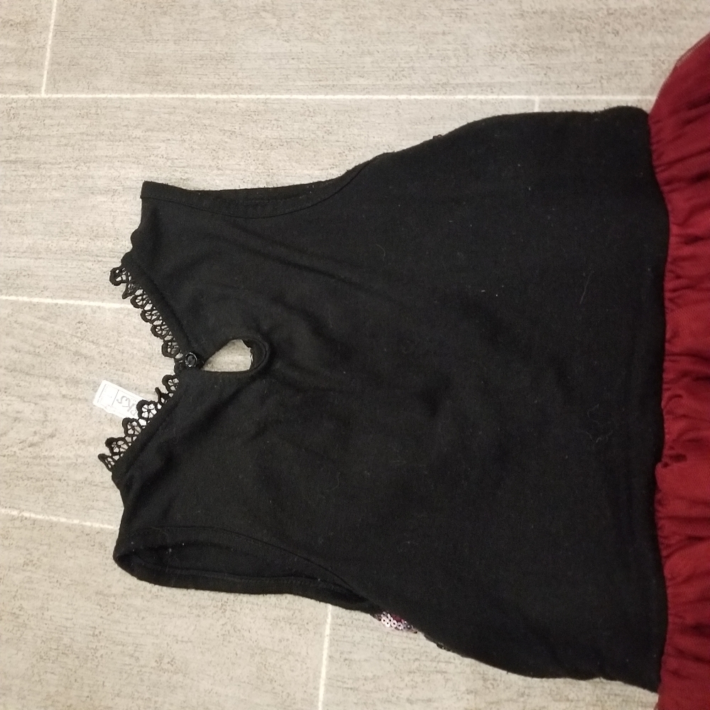 Knit Works Holdiay Red And Black Sequin dress - Picture 6 of 11